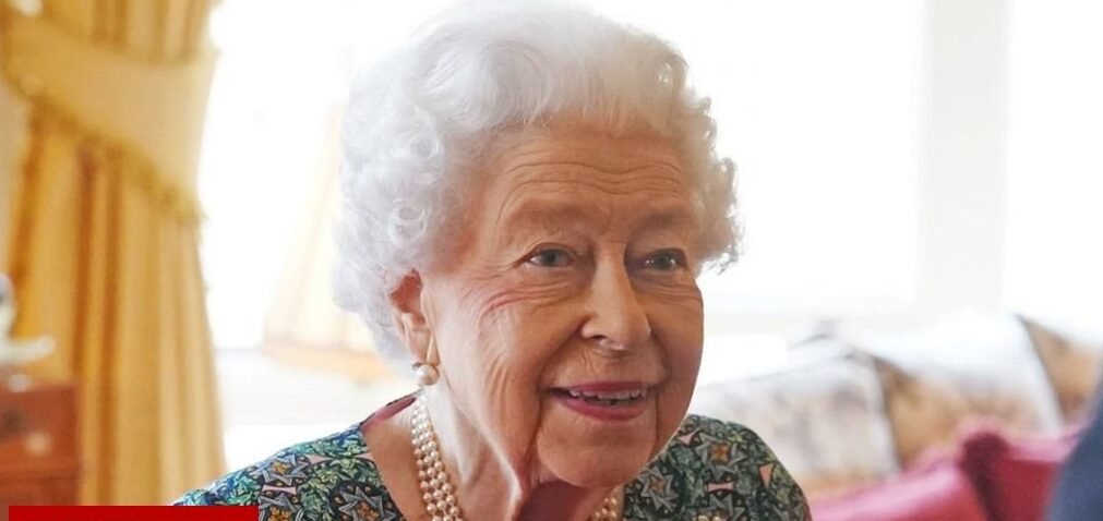 The Queen was pictured during an audience at Windsor Castle last Wednesday